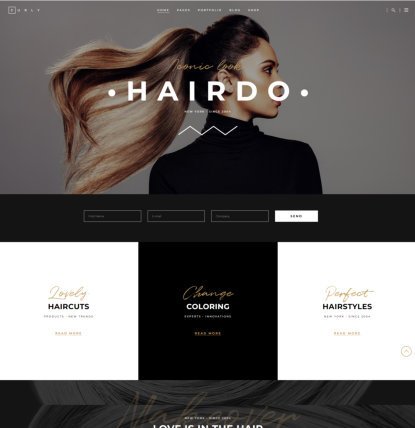curly hair salon